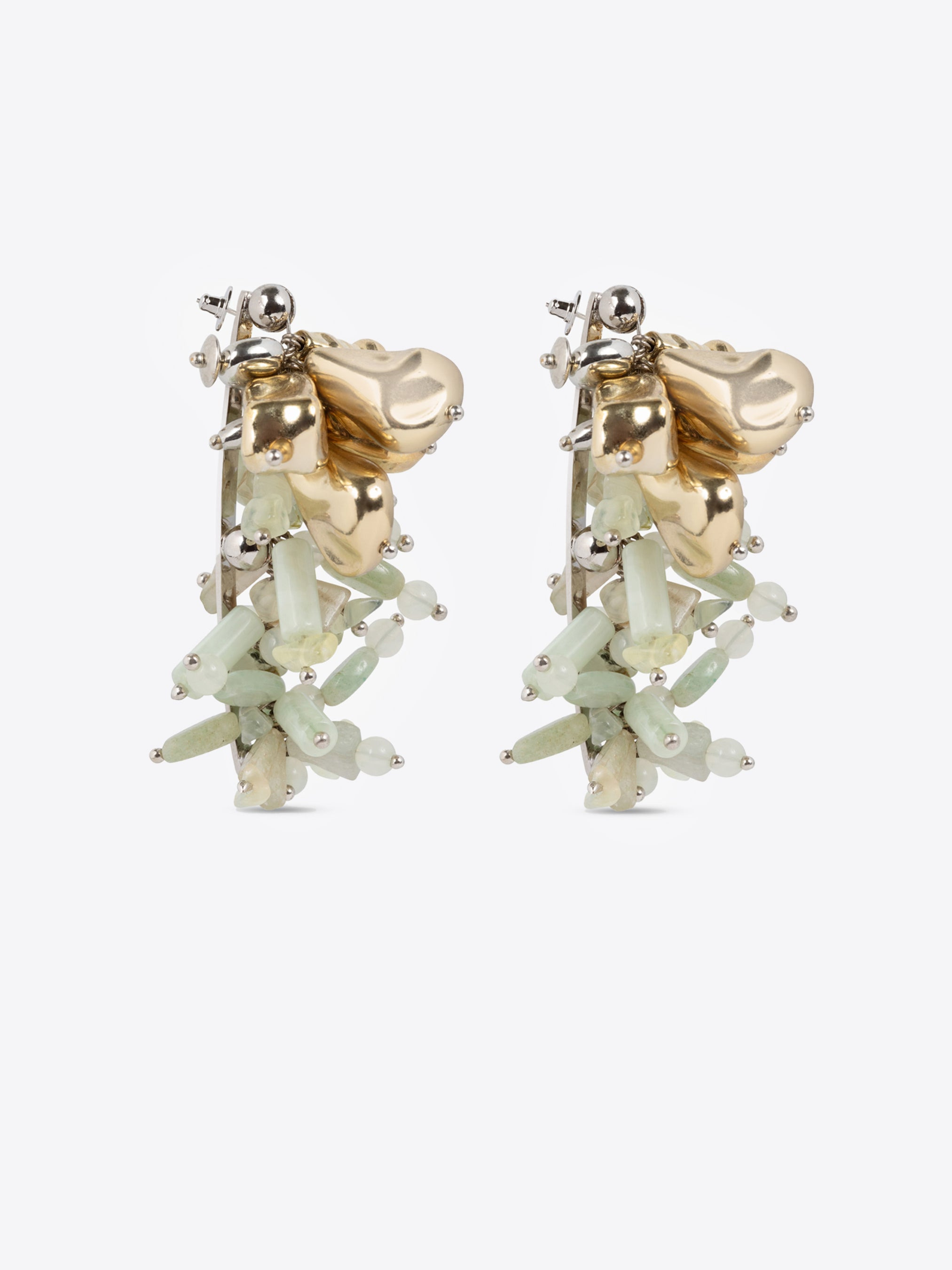 CONTRAST EMBROIDERED EARRINGS - 3