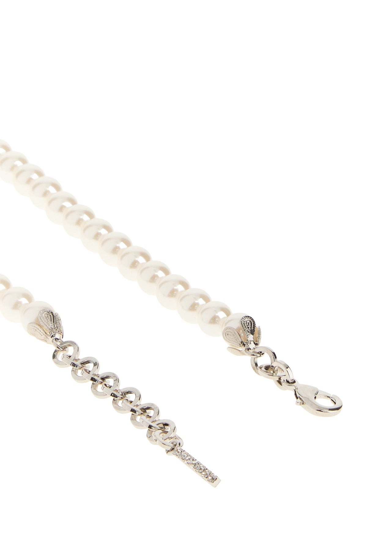White pearls Heart necklace - 3