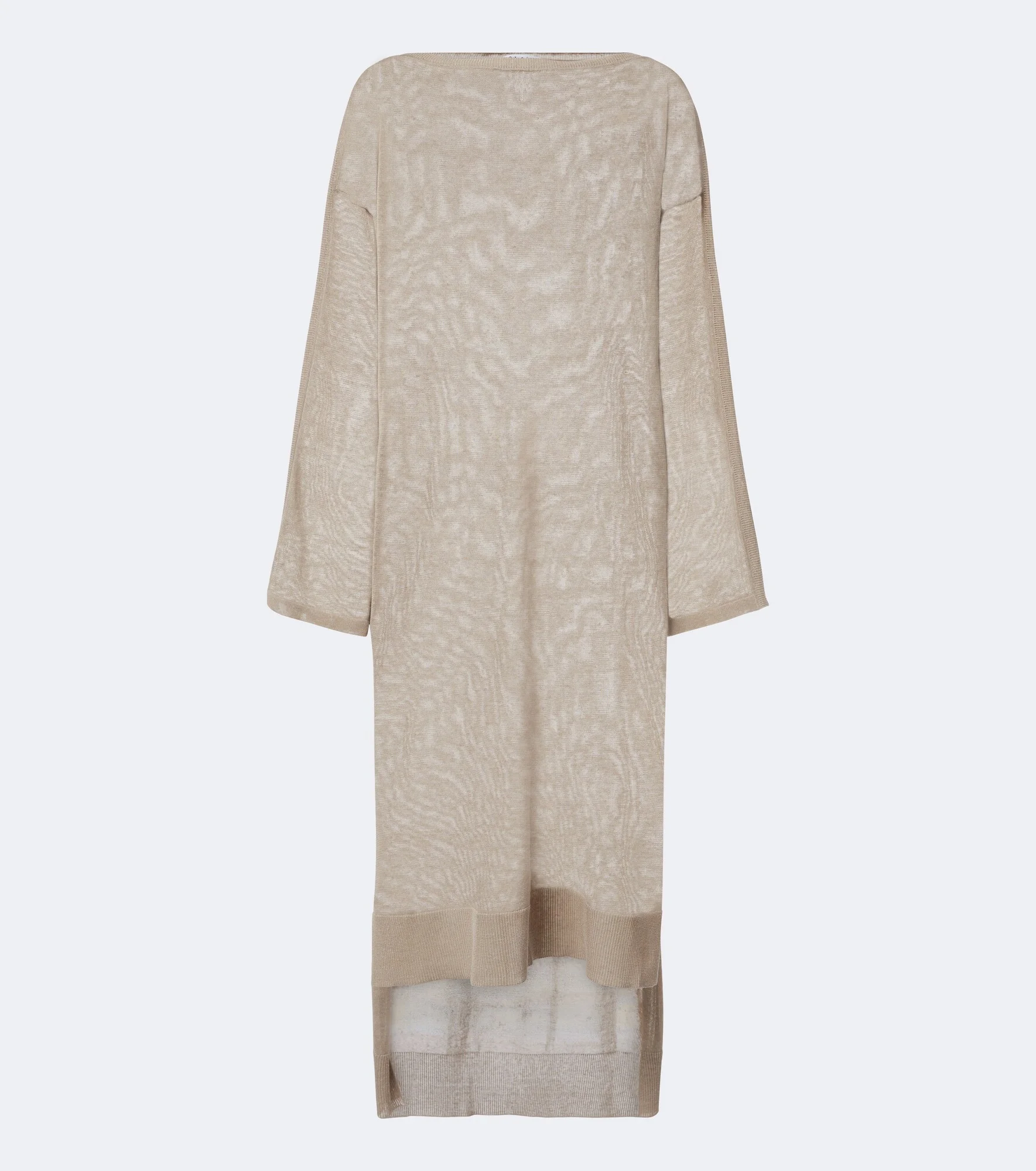 Semi-sheer linen and silk kaftan - 1