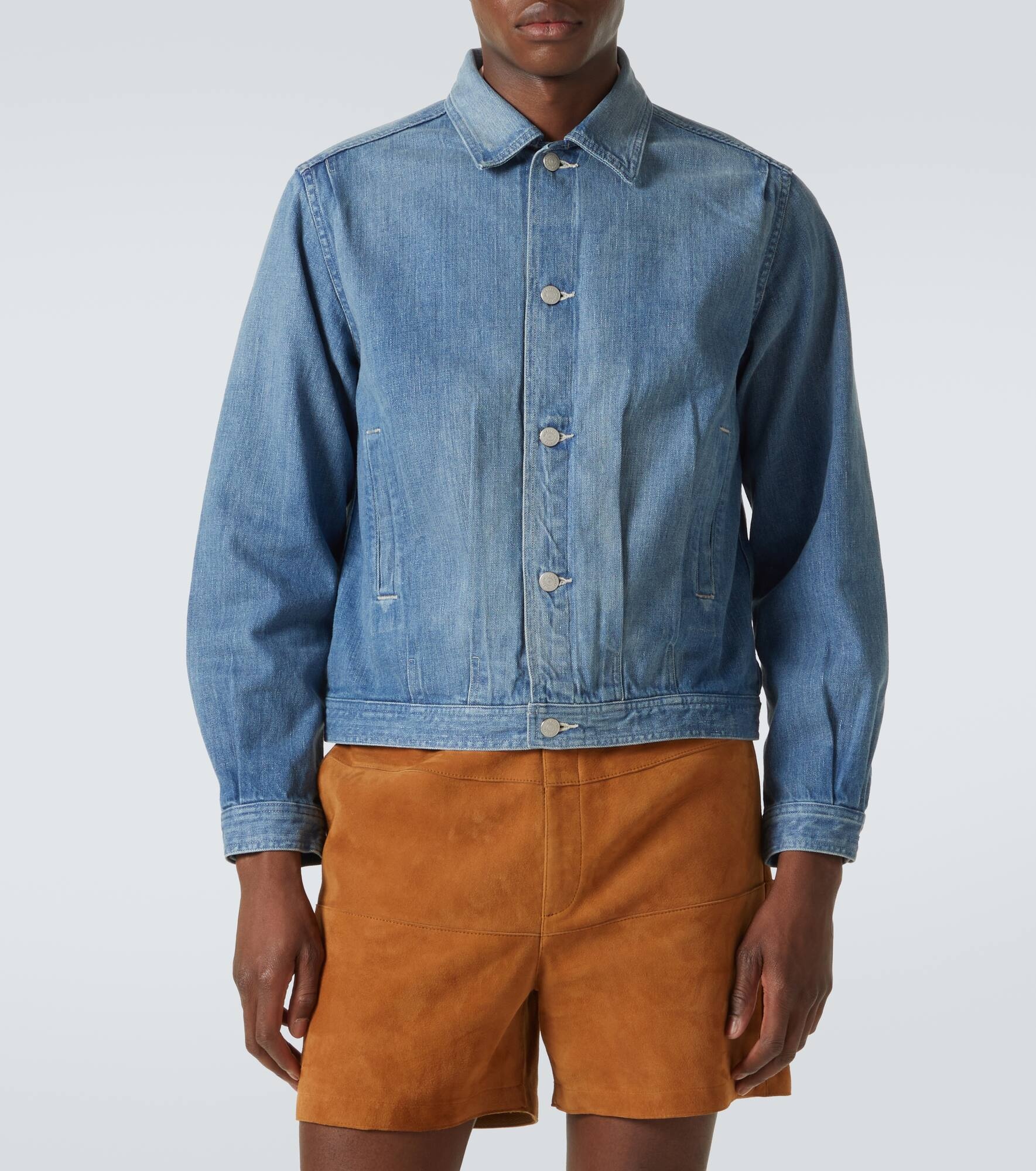 Faded denim jacket - 3