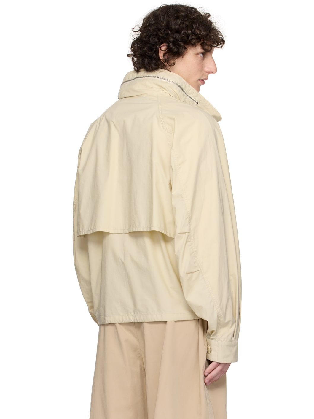 Beige Parachute Jacket - 3