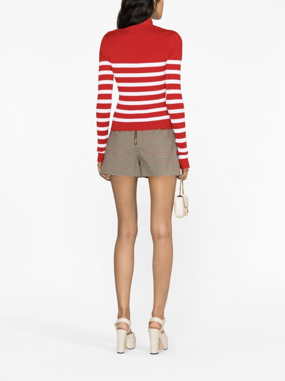 striped roll-neck jumper - 4