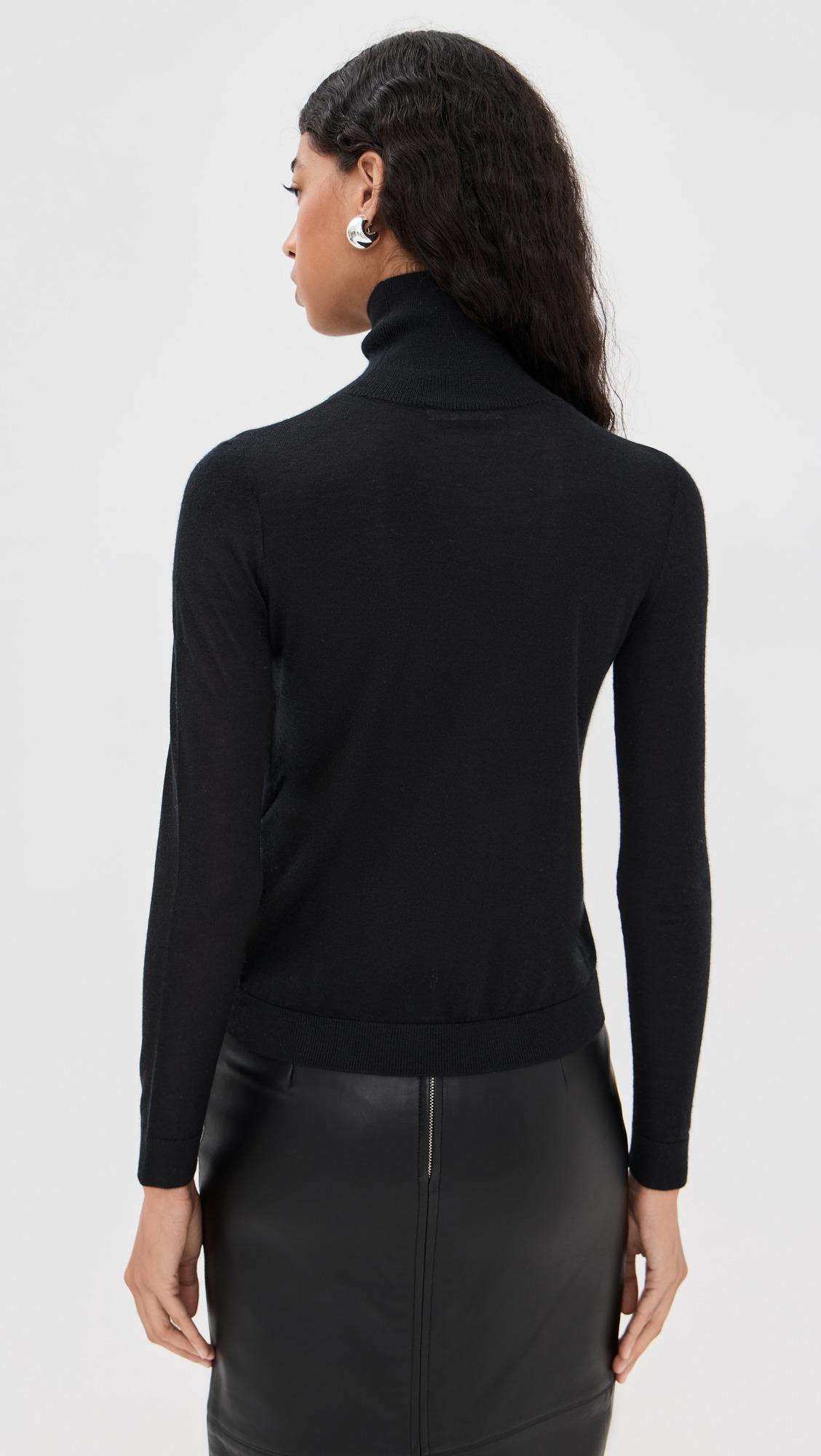 Long Sleeve Cashmere Turtleneck - 2