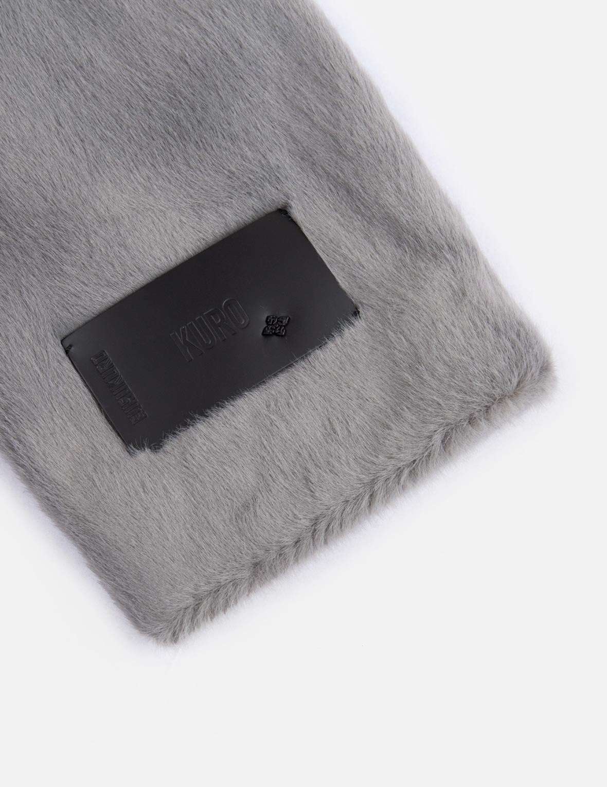 Logo Embroidered Faux Fur Coat - 7