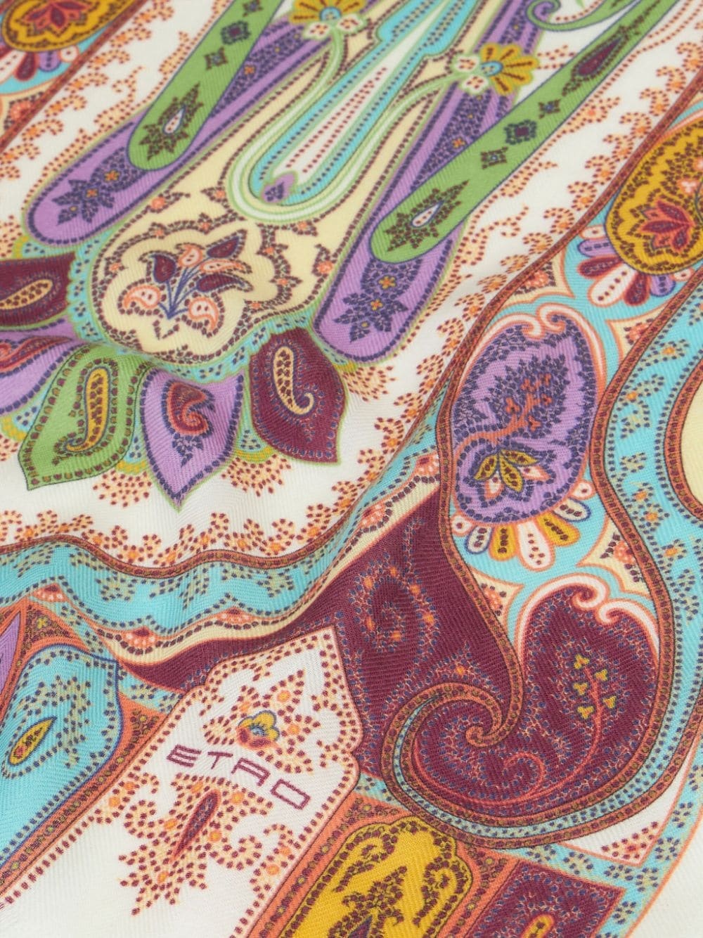 paisley-print jacquard scarf - 2