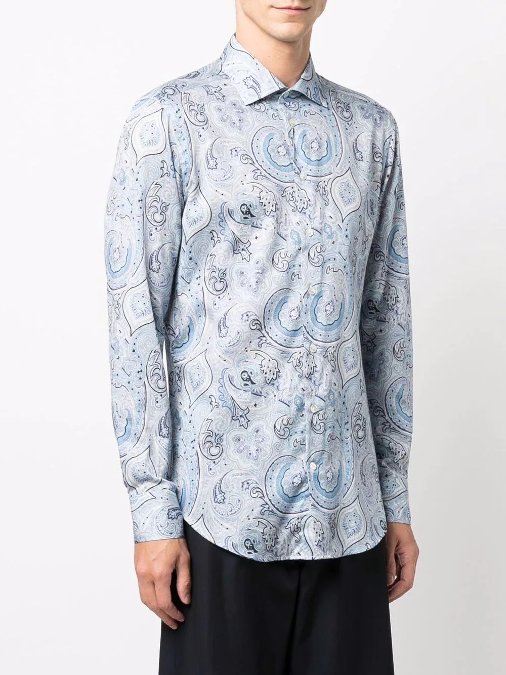 paisley button-down shirt - 3