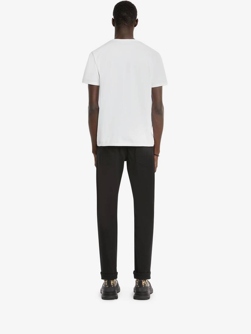 Mcqueen Graffiti T-shirt in White - 4