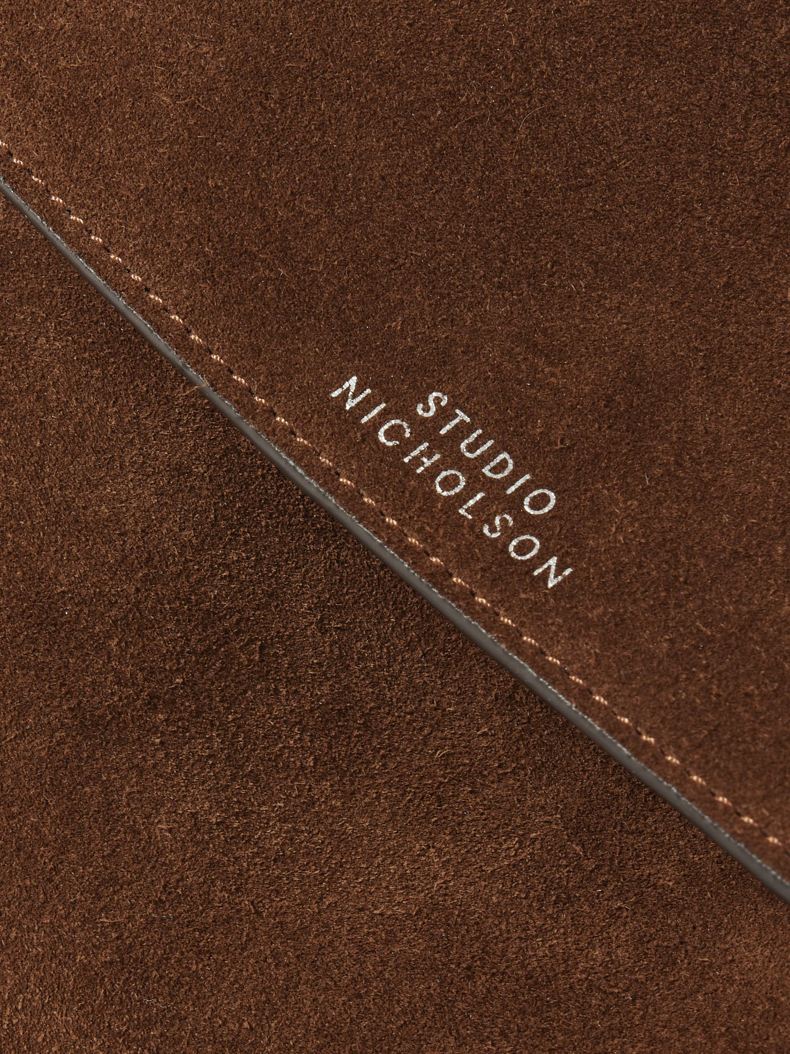 Shiboru Suede Messenger Bag Brown - 4