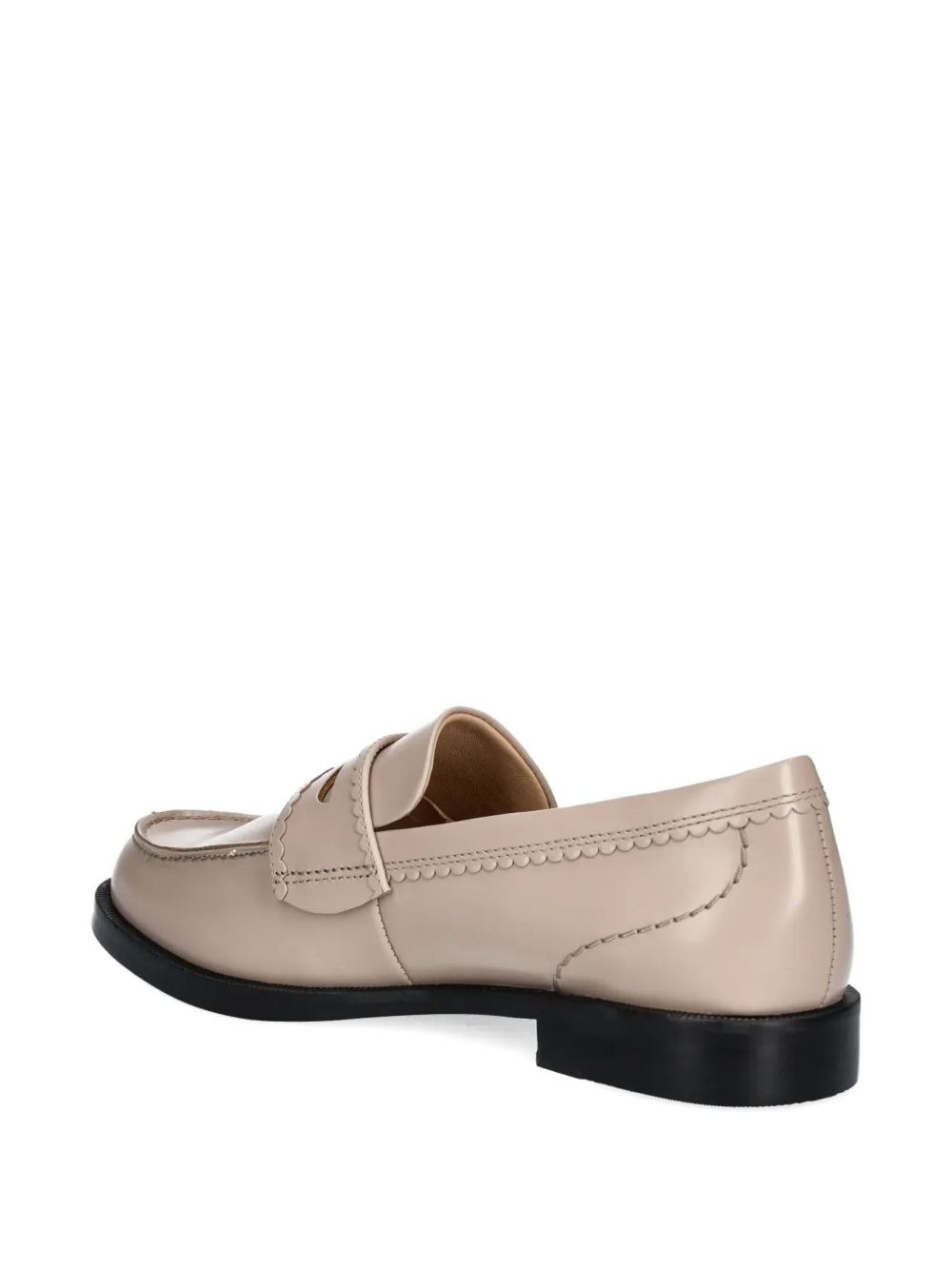 stitched detail loafers - 3
