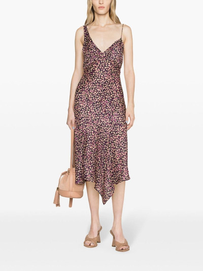 Isabel Marant Lucia graphic-print slip dress outlook