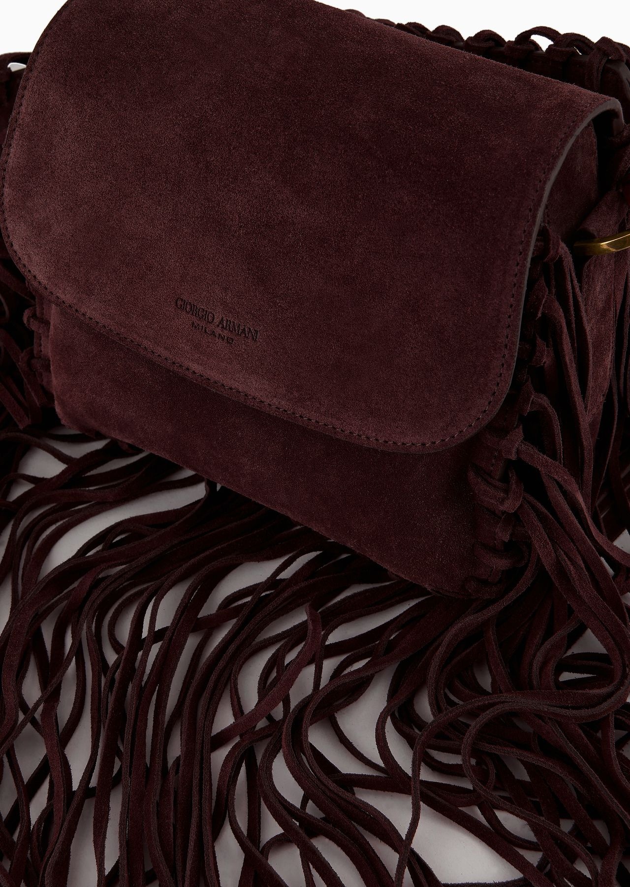 La Prima fringed suede bag - 8