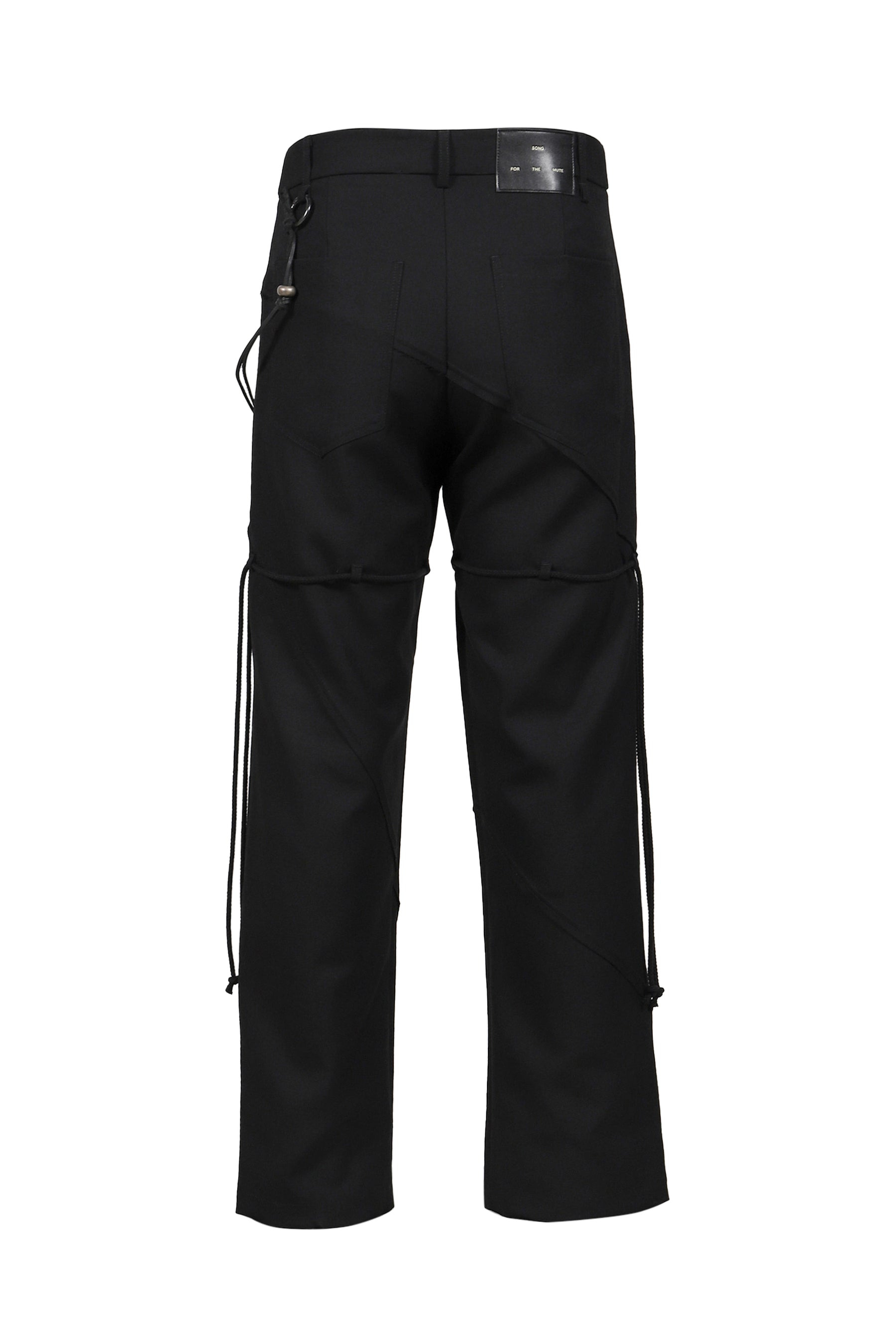 "SLASH" DRESS PANT / BLK - 6
