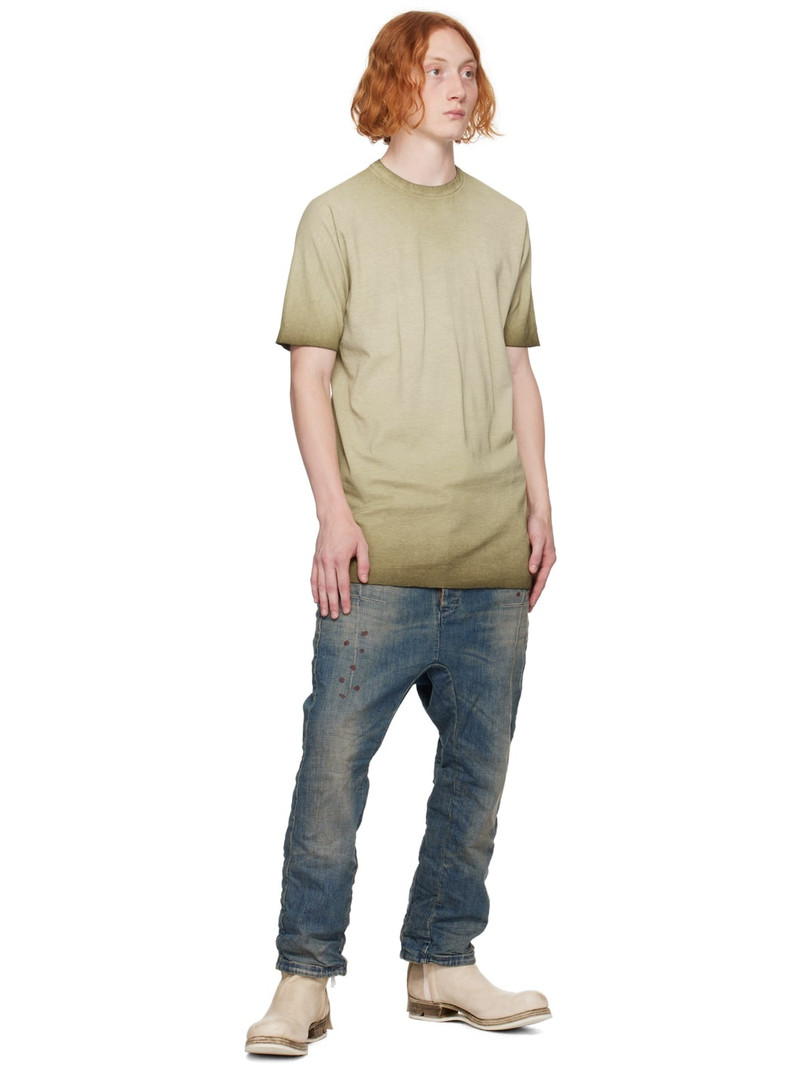 Boris Bidjan Saberi Khaki Rib T-Shirt outlook