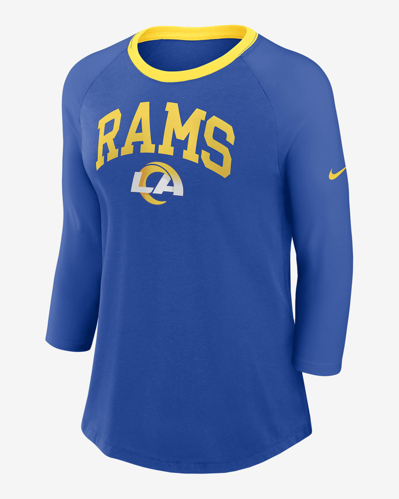 Los Angeles Rams Women's Nike NFL 3/4-Sleeve T-Shirt 1