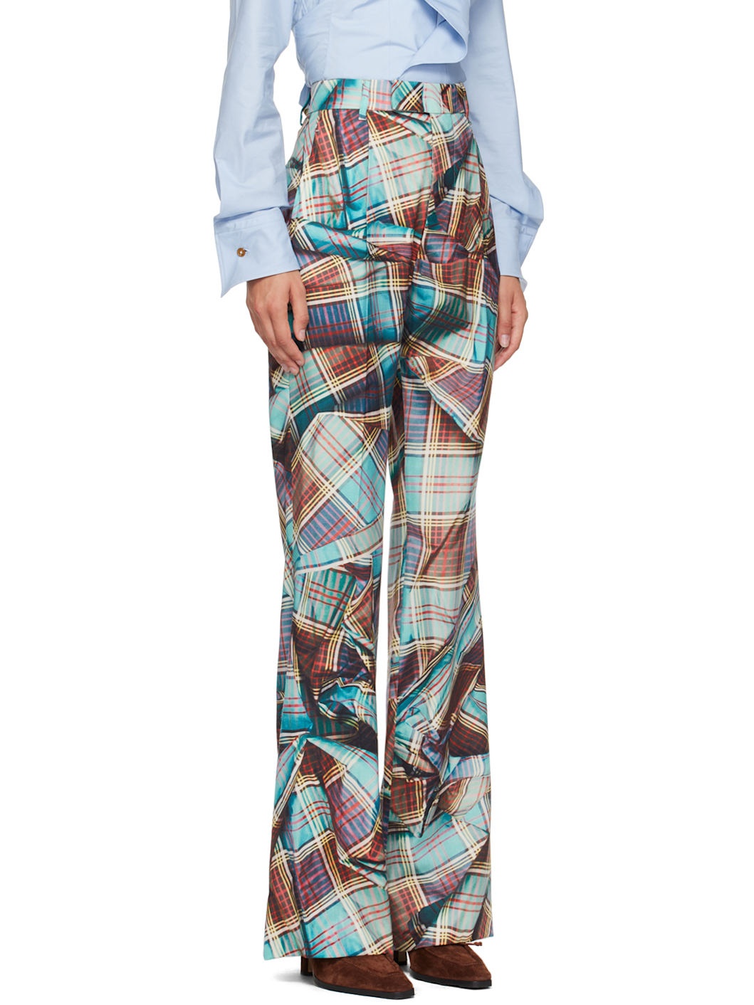Blue & Red W Ray Trousers - 2