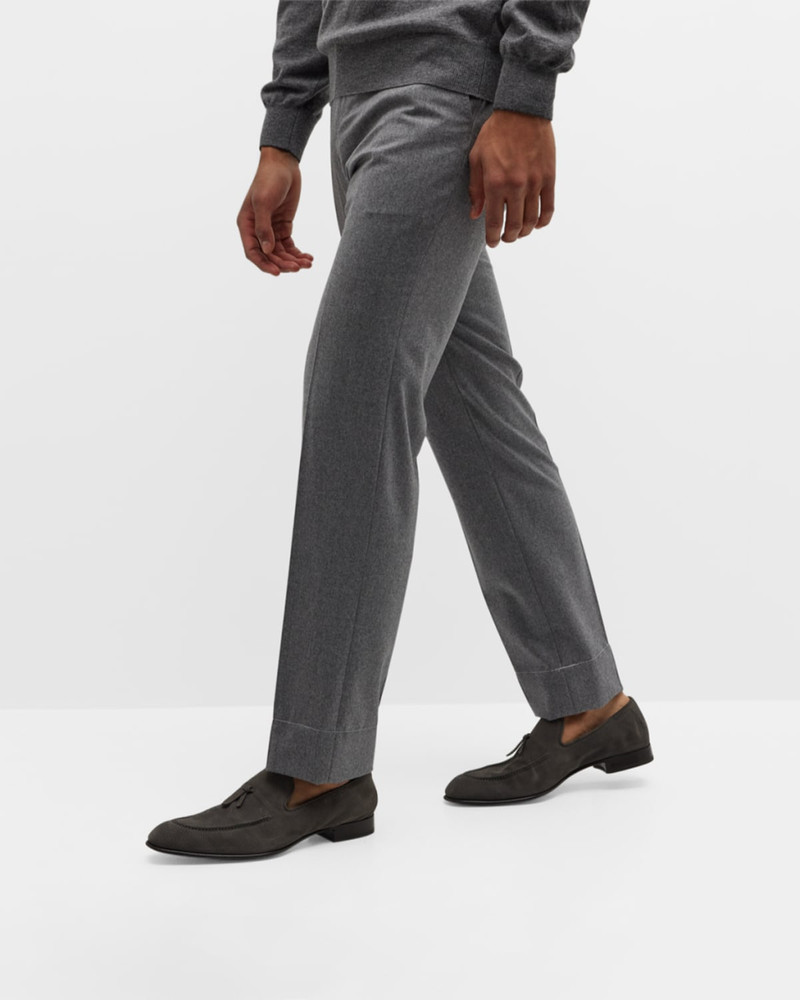 Brioni Men's Lukas Nubuck Leather Loafers outlook