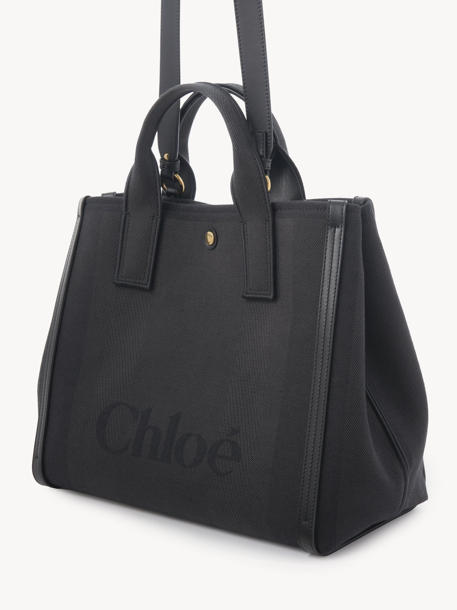 CHLOÉ CARRY TOTE BAG IN CANVAS - 3