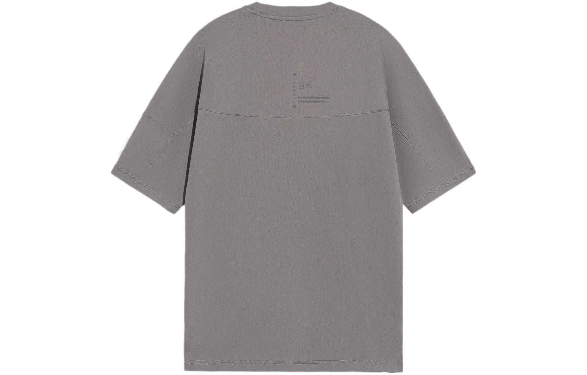 Li-Ning Lifestyle Loose Fit T-shirt 'Grey' AHSS211-3 - 2