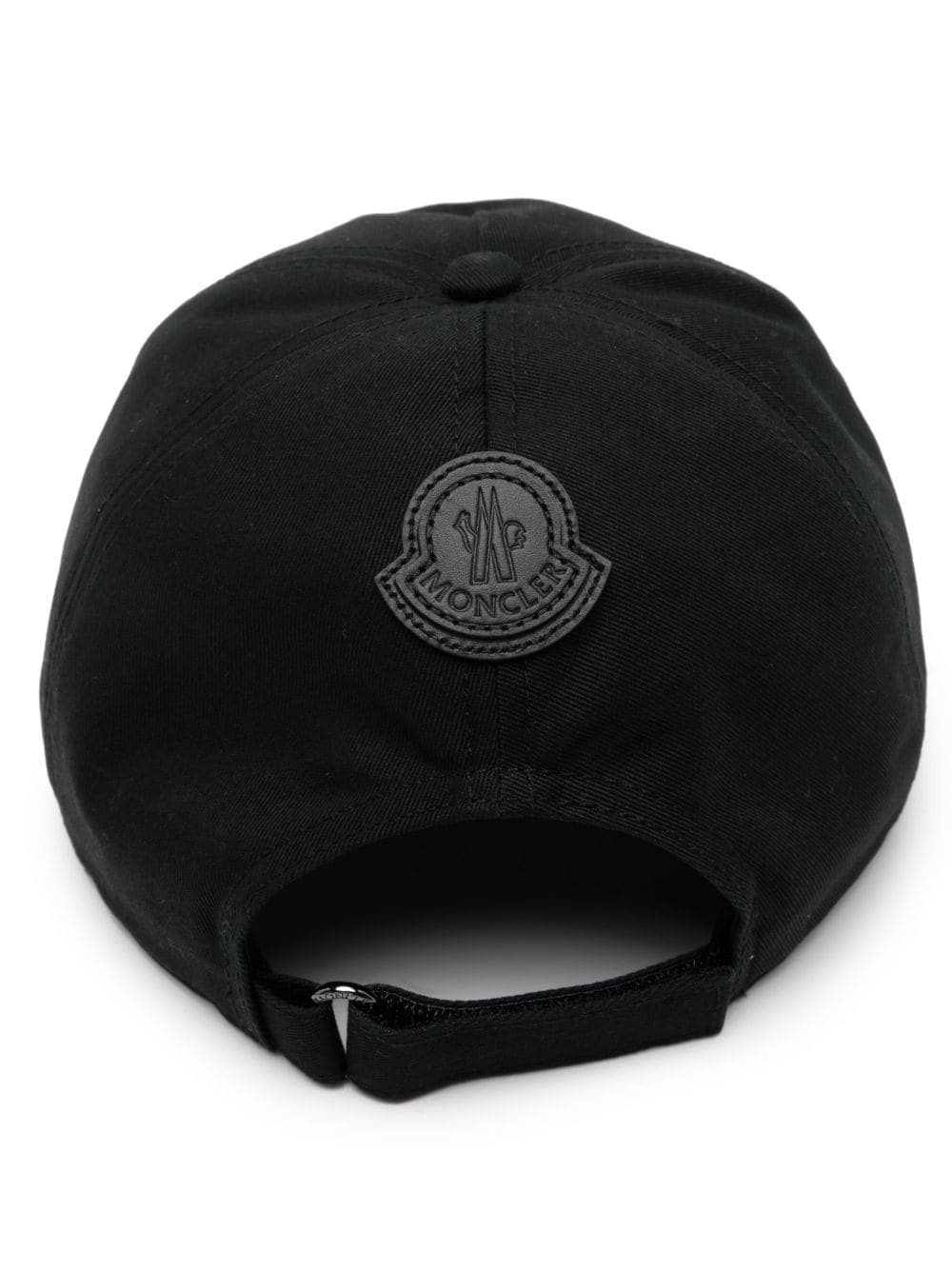 flocked-logo cotton baseball cap - 2