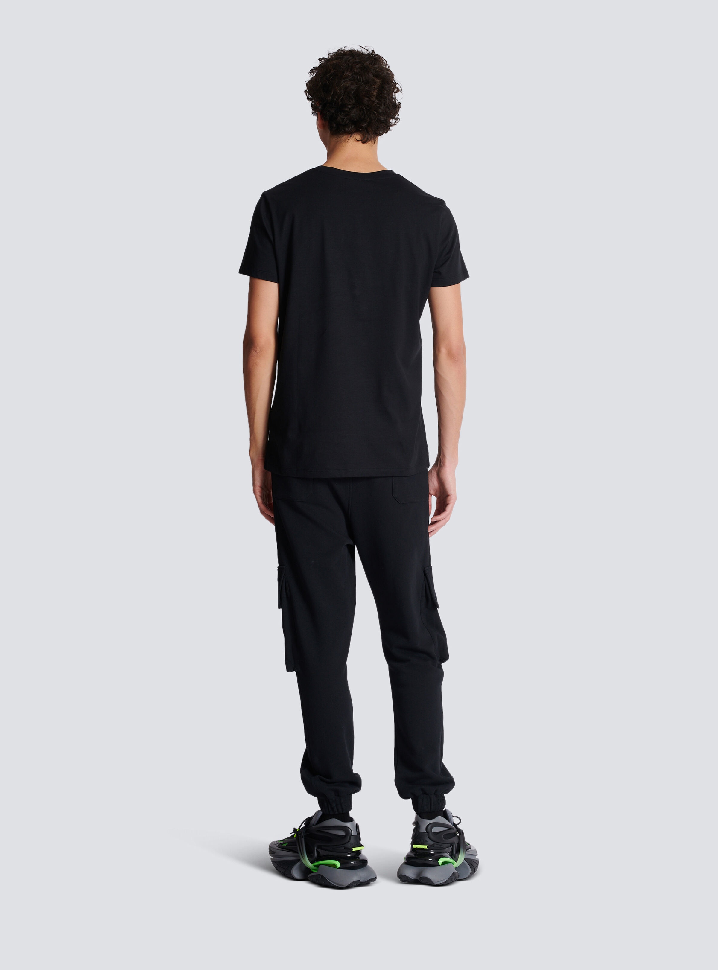Balmain Paris flocked short-sleeved T-shirt - 4