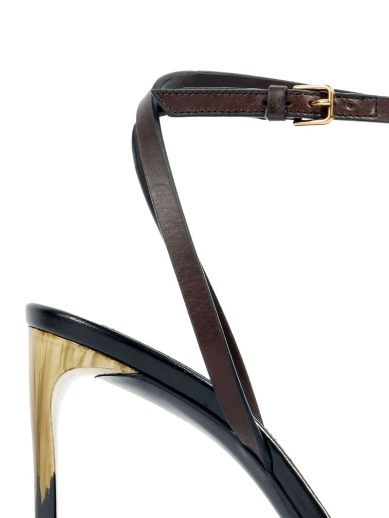 SAINT LAURENT ankle-strap heeled sandals outlook