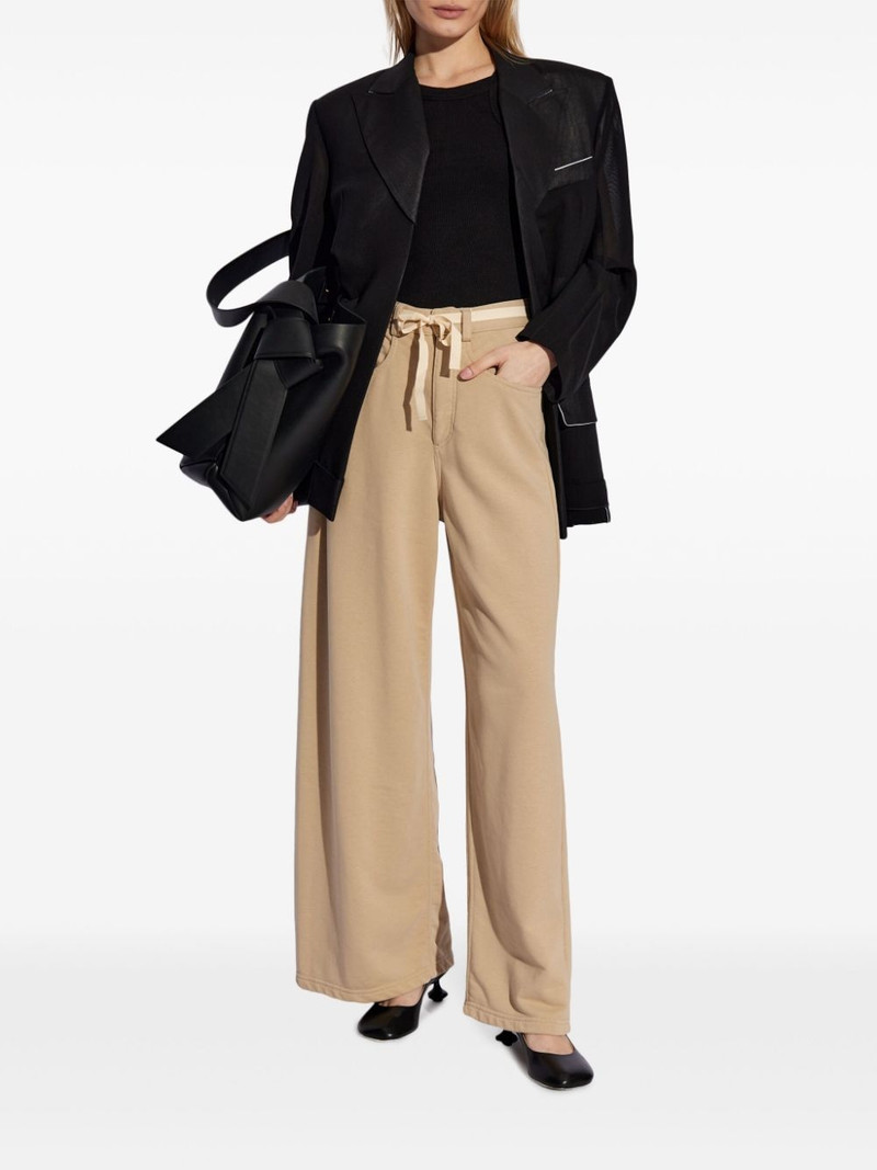 MM6 Maison Margiela belted cotton palazzo pants outlook