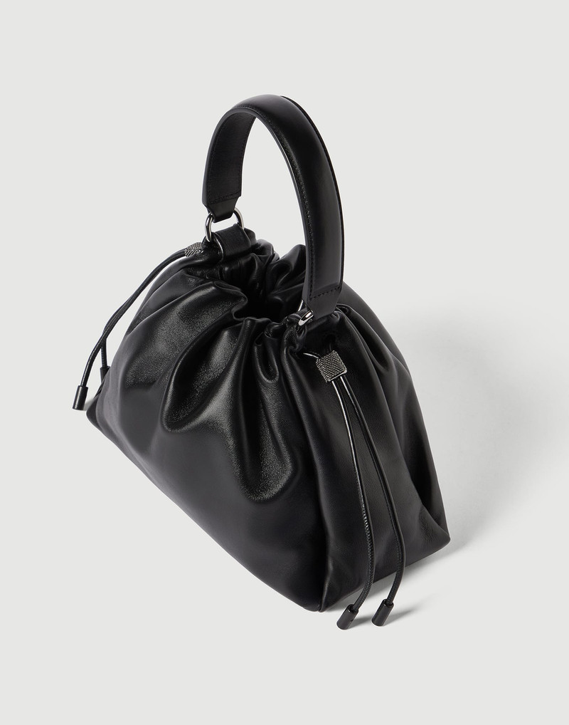 Mellow small bucket bag in soft leather with monili 3