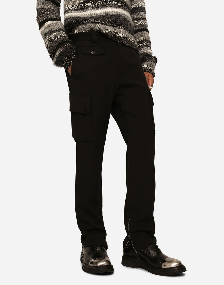 Wool cargo biker pants - 4