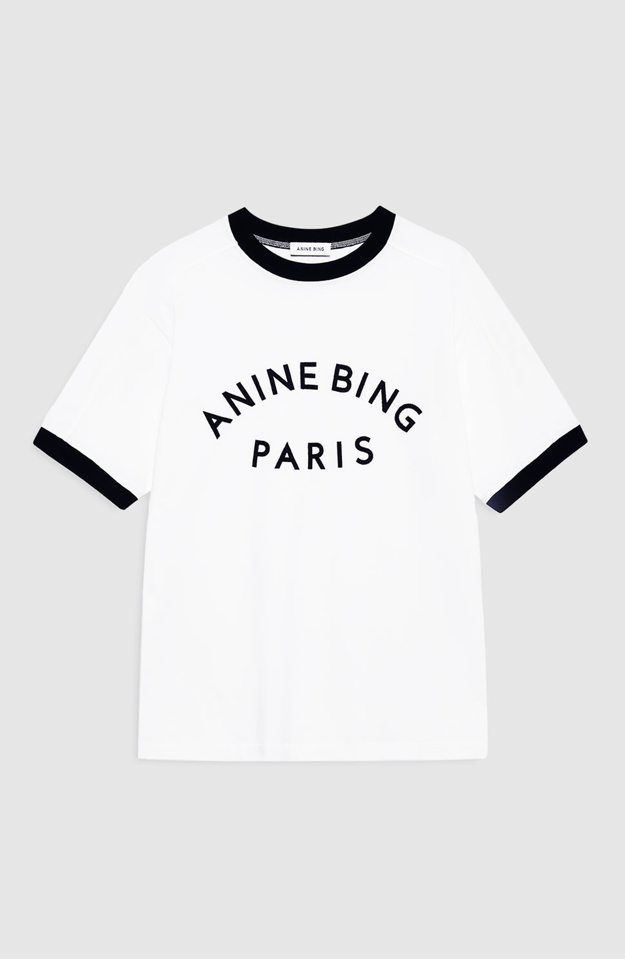 ANINE BING Jaylin Paris Tee in Ivory at Nordstrom - 4
