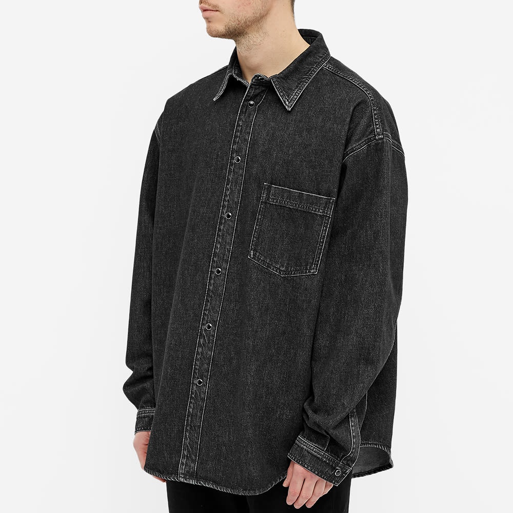 VETEMENTS Back Logo Oversized Denim Overshirt - 5