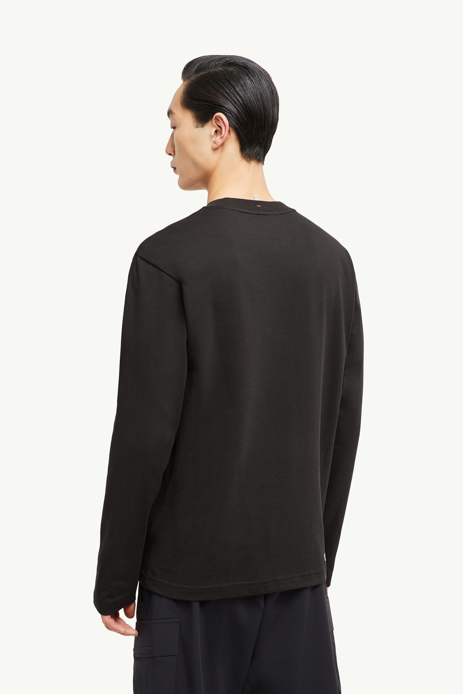 Logo Long Sleeve Cotton T-Shirt - 5