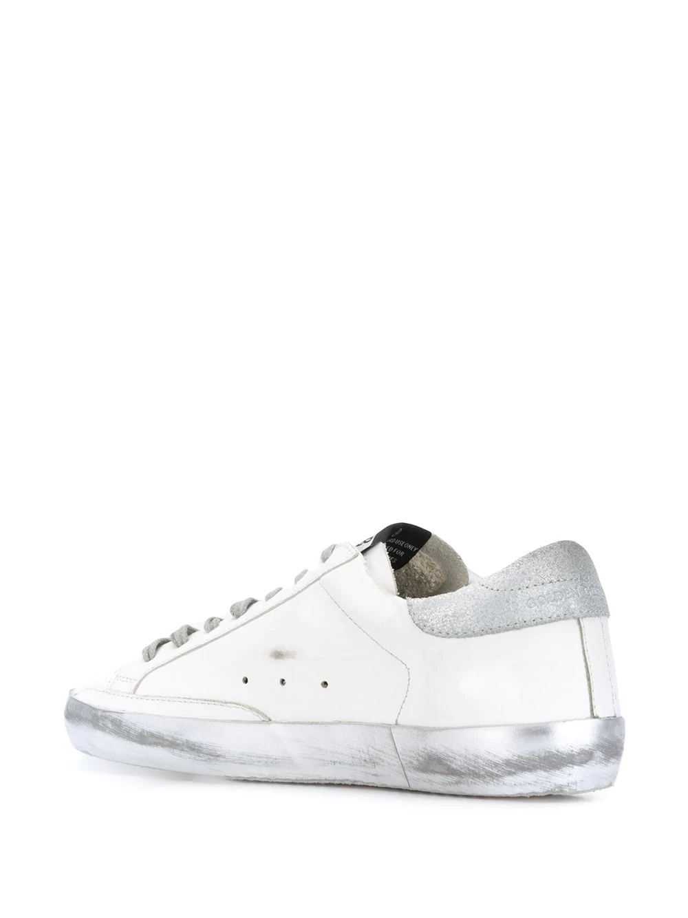 metallic detail low top sneakers - 3