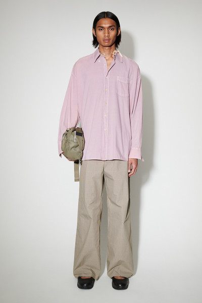 Our Legacy Borrowed BD Shirt Dusty Lilac Cotton Voile outlook