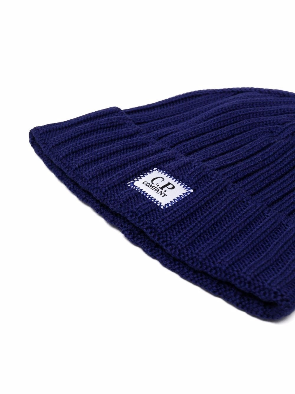 logo-patch ribbed-knit beanie - 2