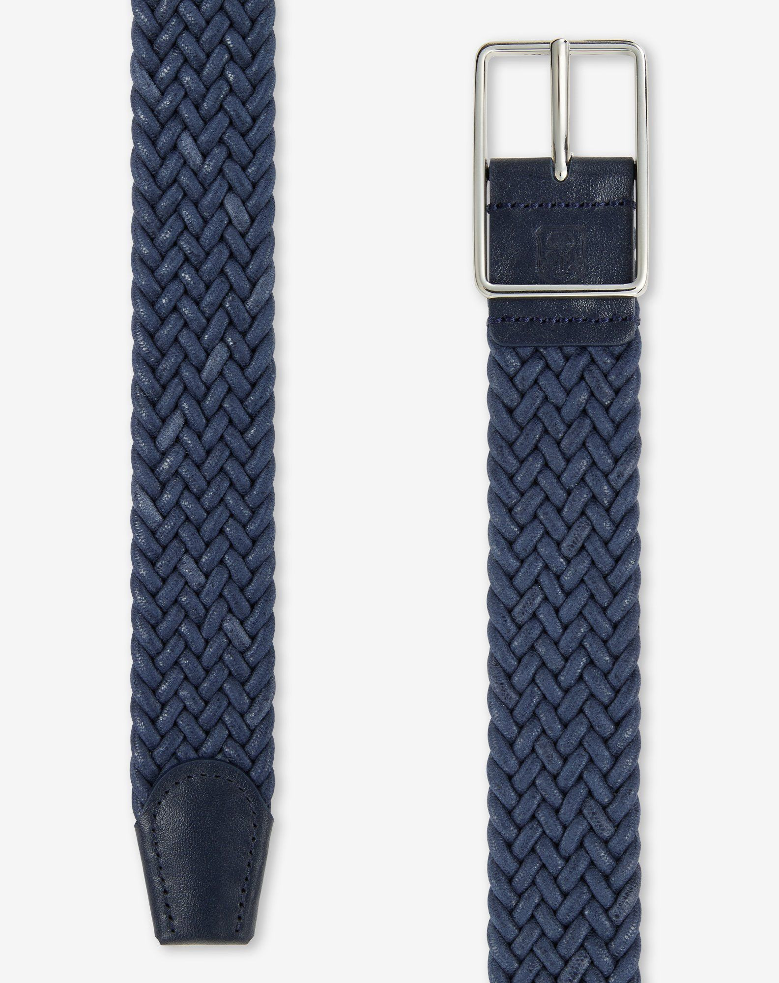 Blue waxed cotton belt - 3