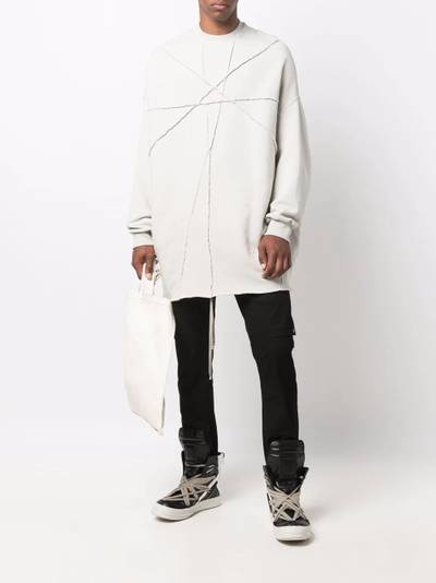 Rick Owens DRKSHDW exposed-seam sweatshirt outlook