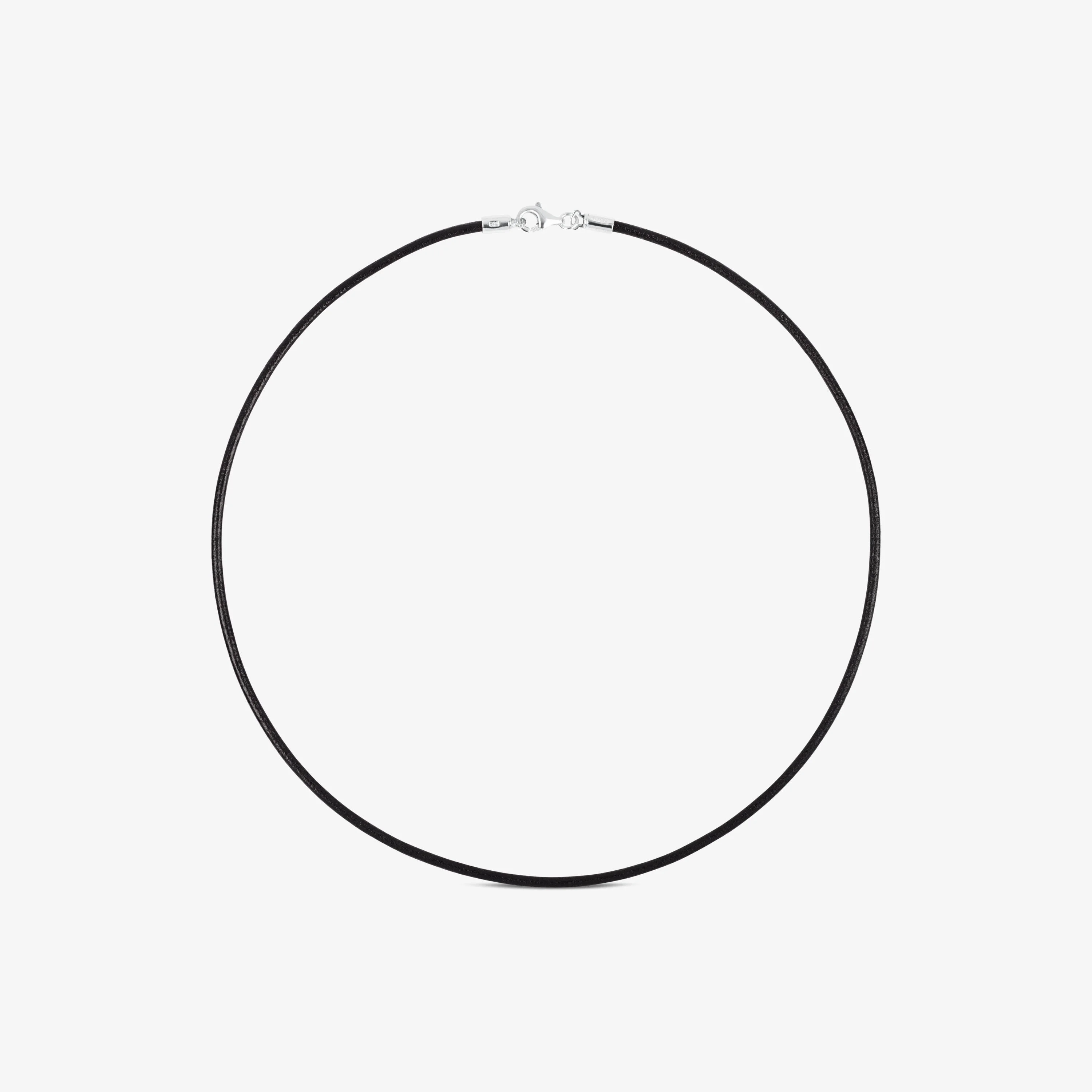 Black leather Choker with silver clasp TOUS Chokers - 1