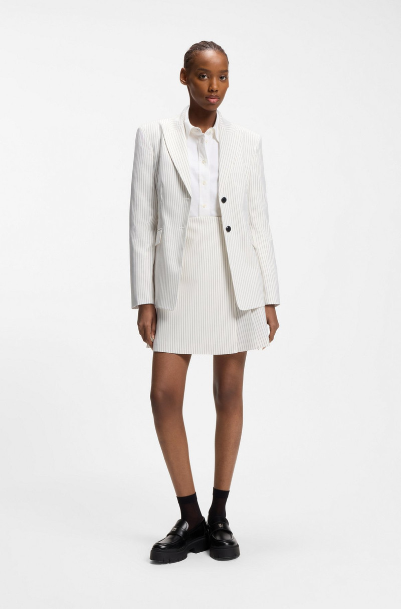 HUGO REGULAR-FIT BLAZER WITH PINSTRIPE outlook