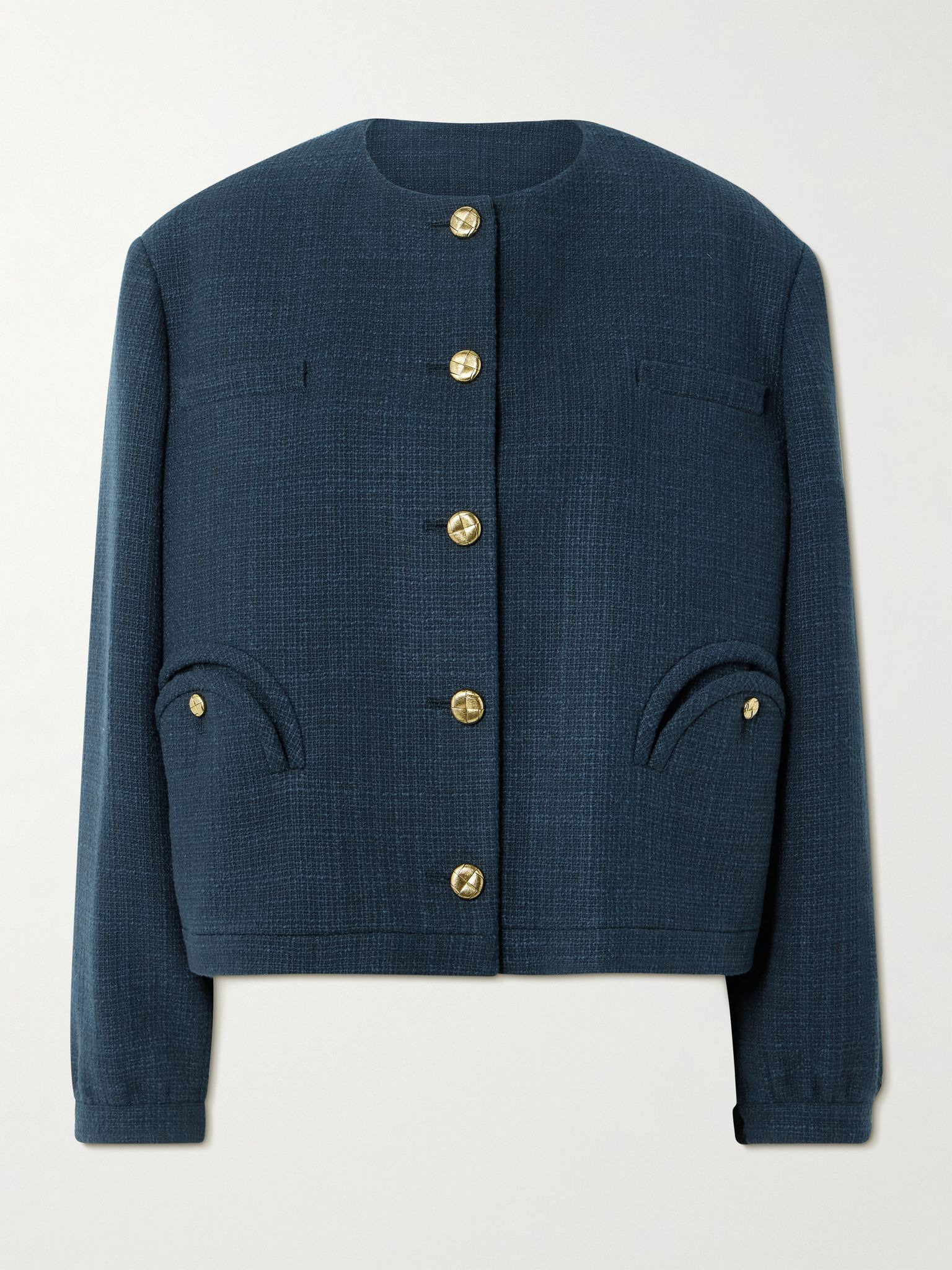 Missy Gliss cotton-blend jacket Navy - 1
