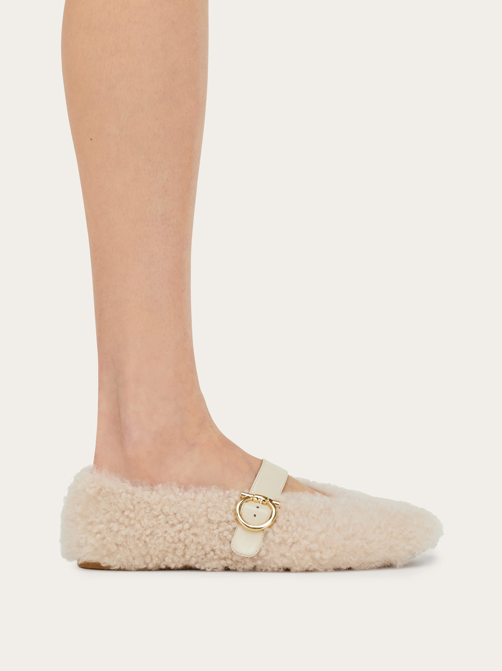 Shearling ballet flat - 4
