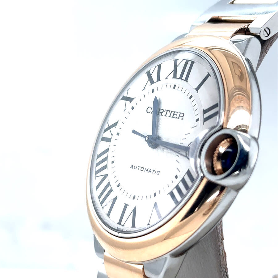 Pre-owned Cartier Ballon Bleu Automatic Silver Dial Men's Watch W2BB0034 - 4