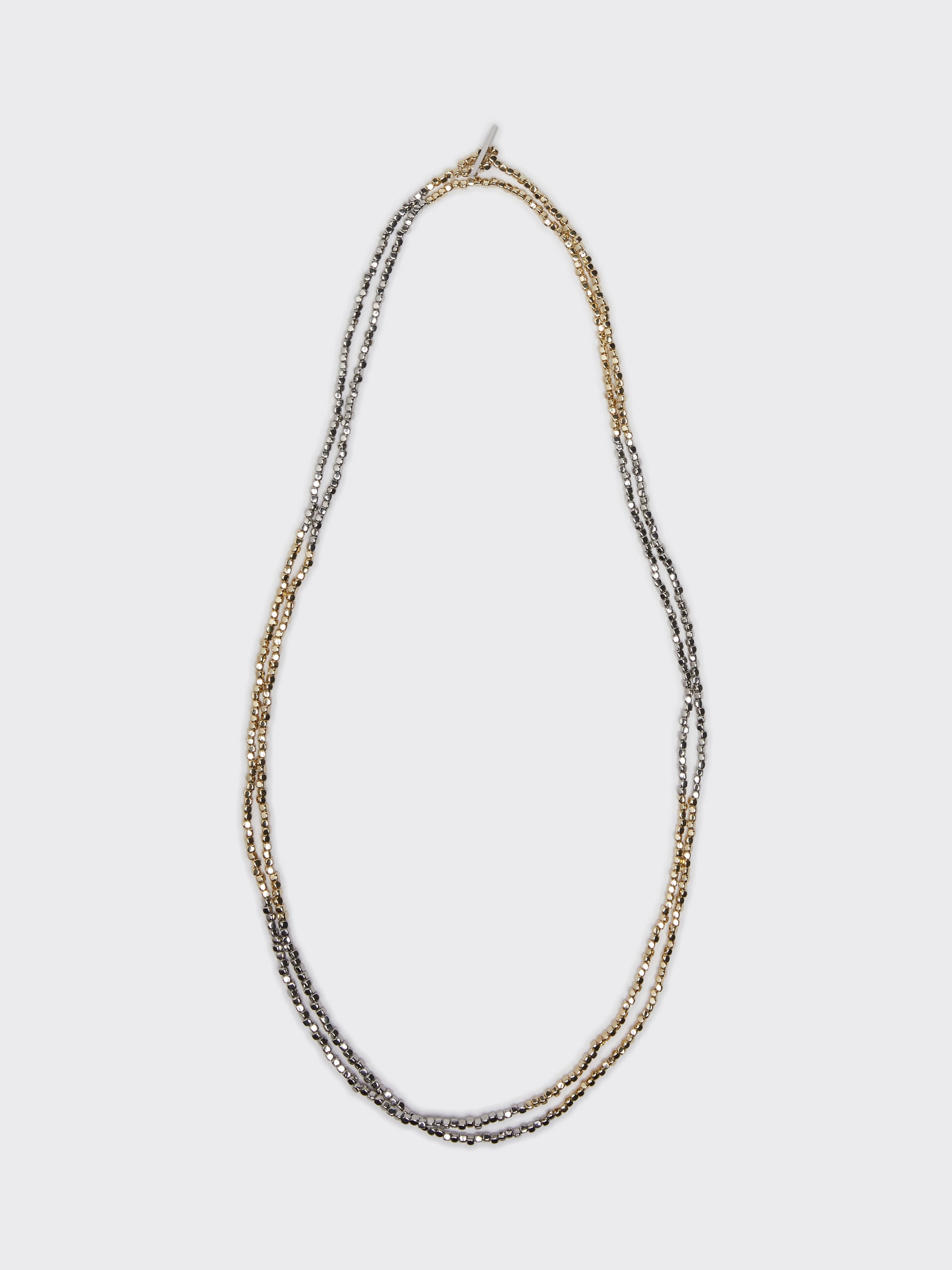 VICARIO Two-toned metal necklace - 1