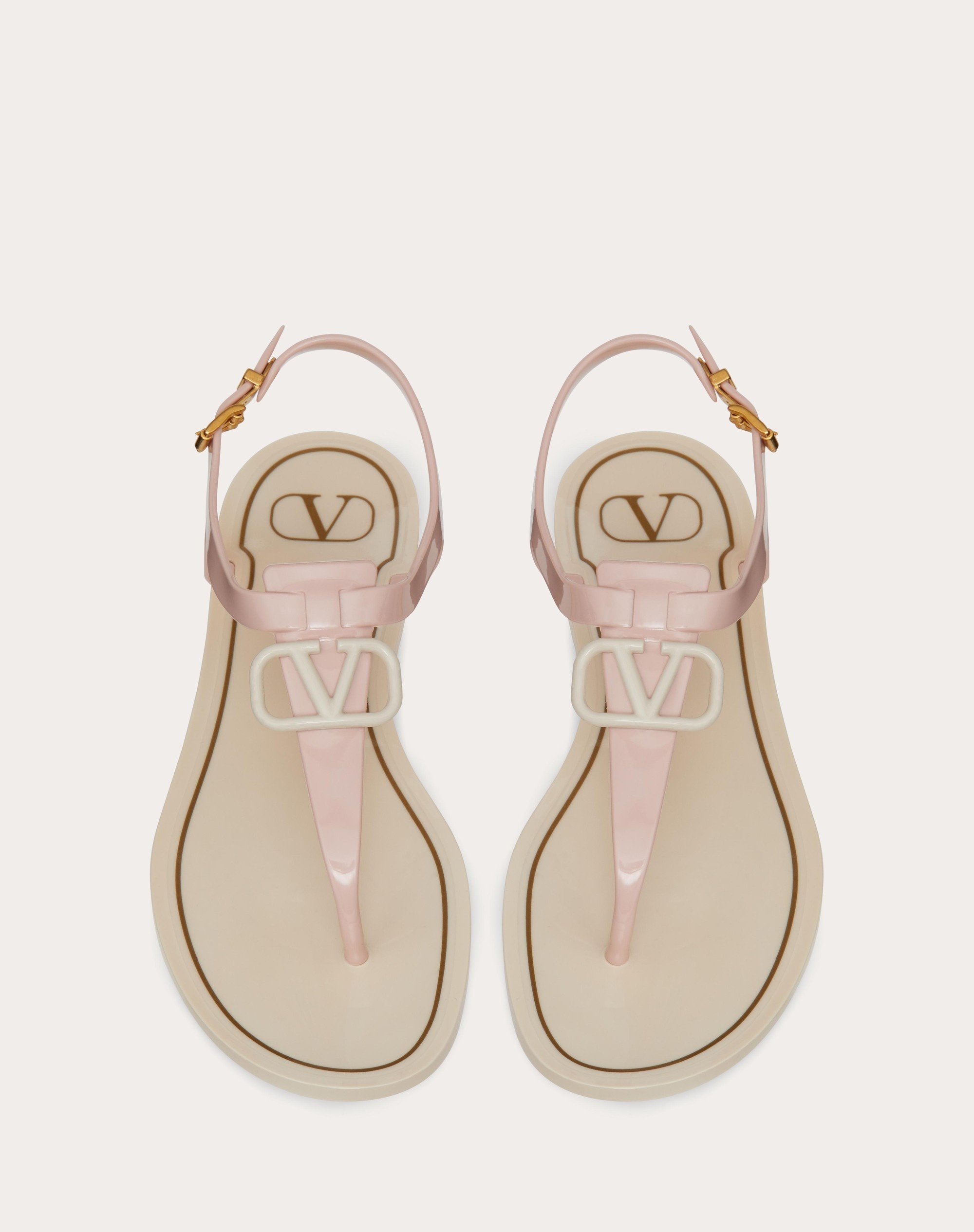 VLOGO SIGNATURE FLAT RUBBER SANDAL - 4