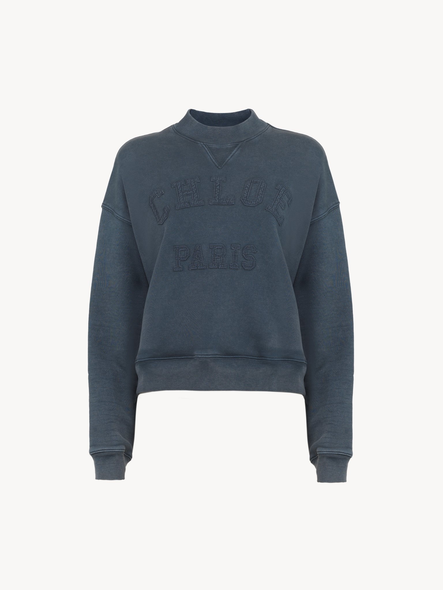 SHORT LOGO SWEATSHIRT IN COTTON FLEECE - 2