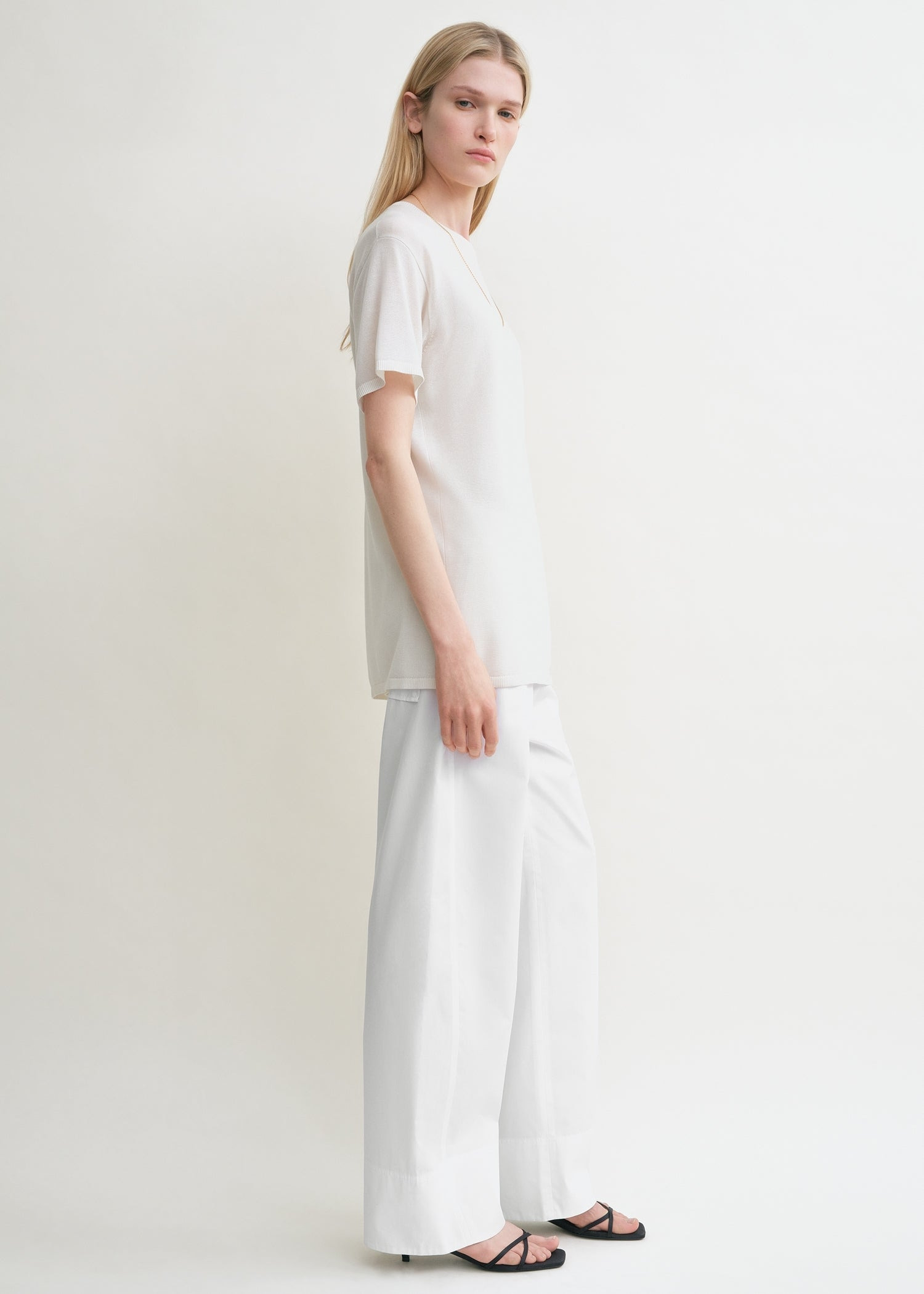 Tee knit white - 4