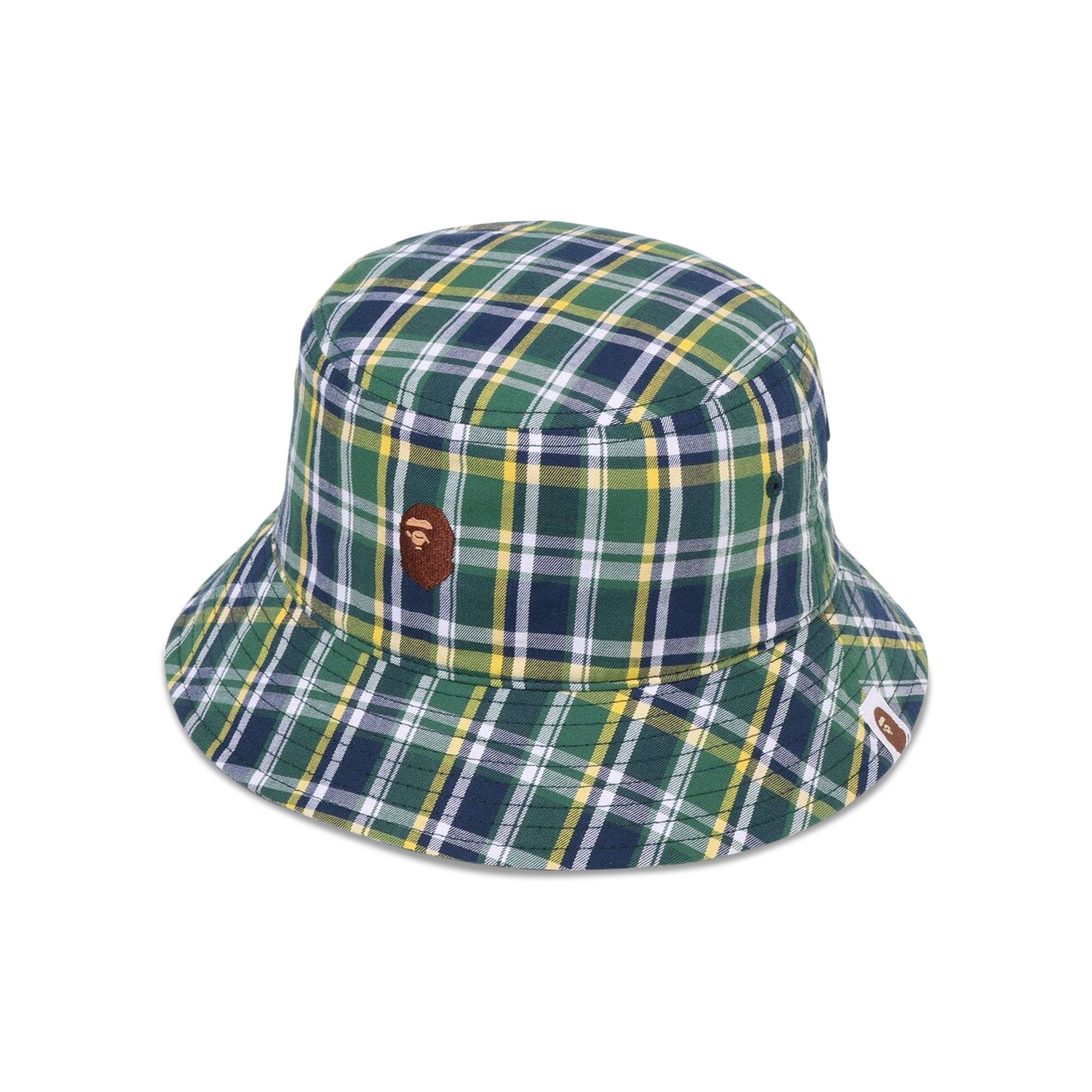 BAPE Mini Check Bucket Hat 'Green' - 2