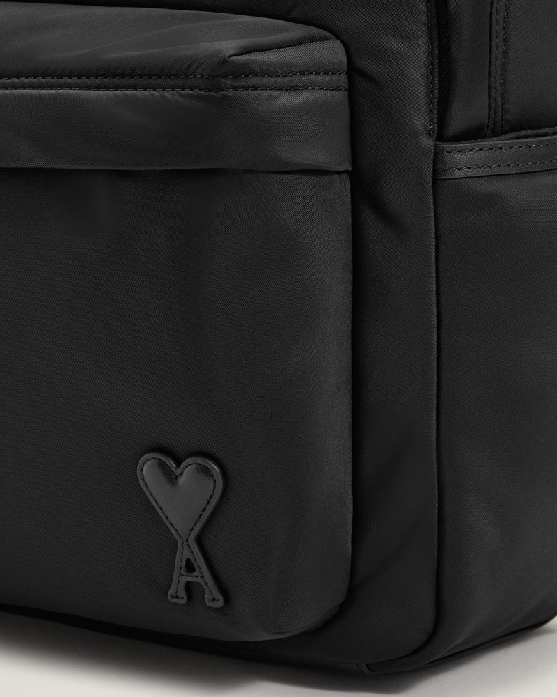 BLACK NYLON MARCEL BACKPACK 5