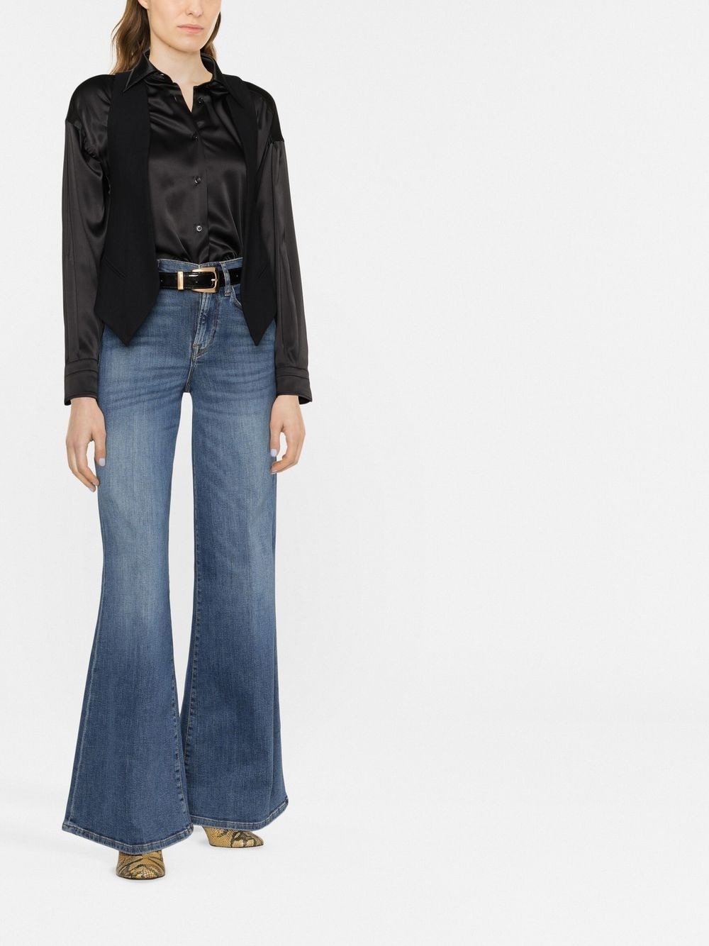 high-rise flared jeans - 2