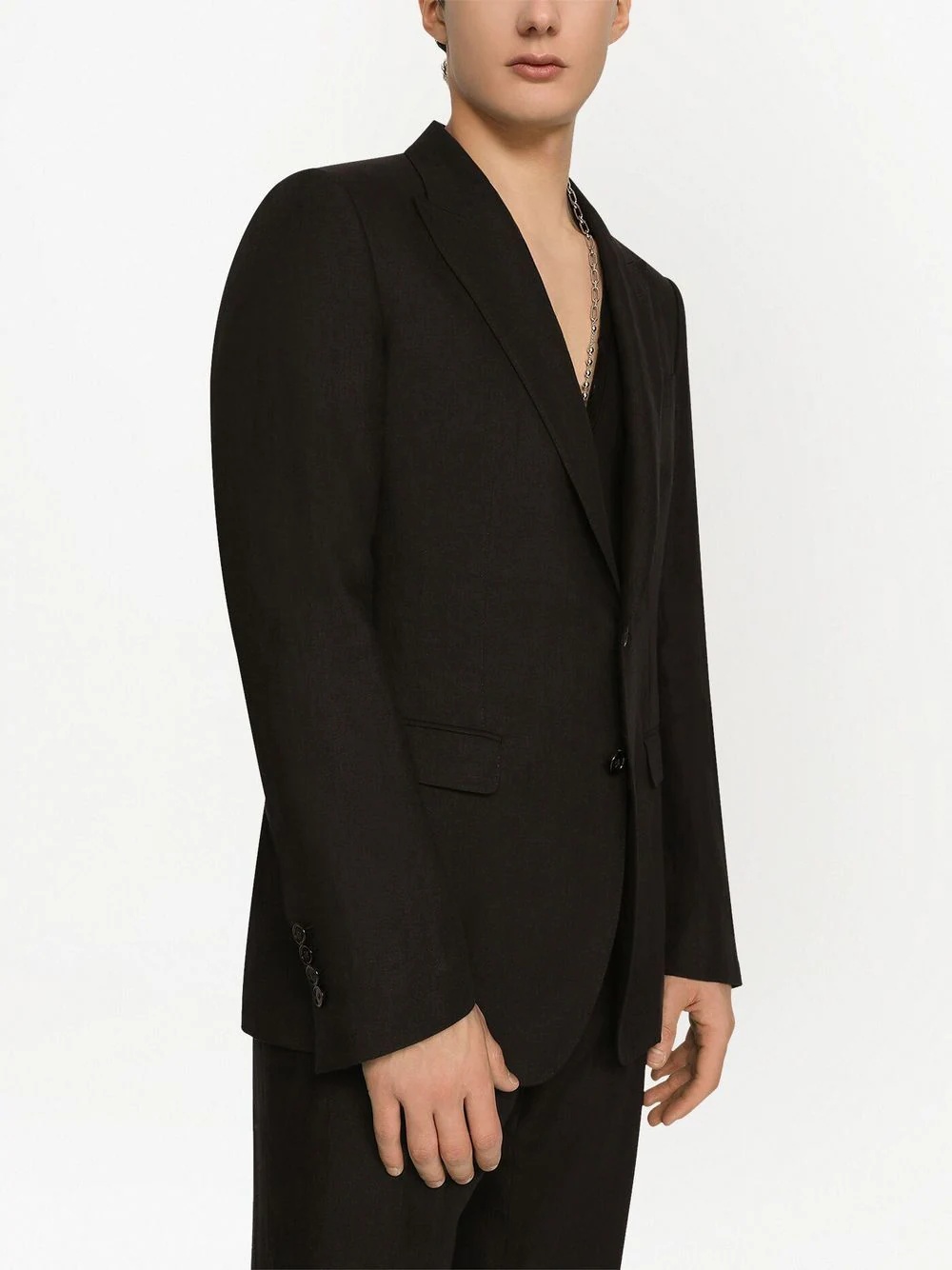 single-breasted suit jacket - 3