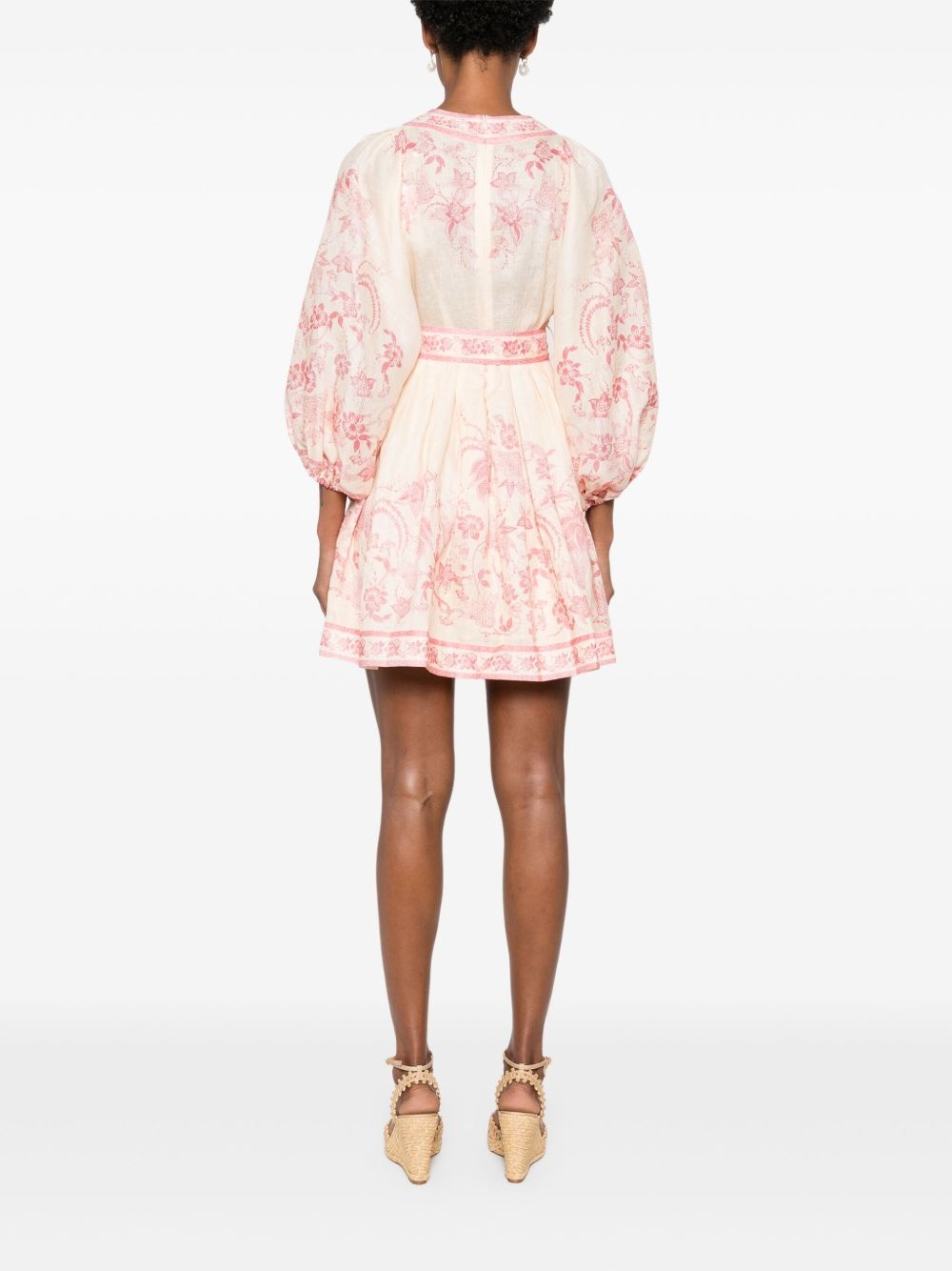 Lucky linen mini dress - 4